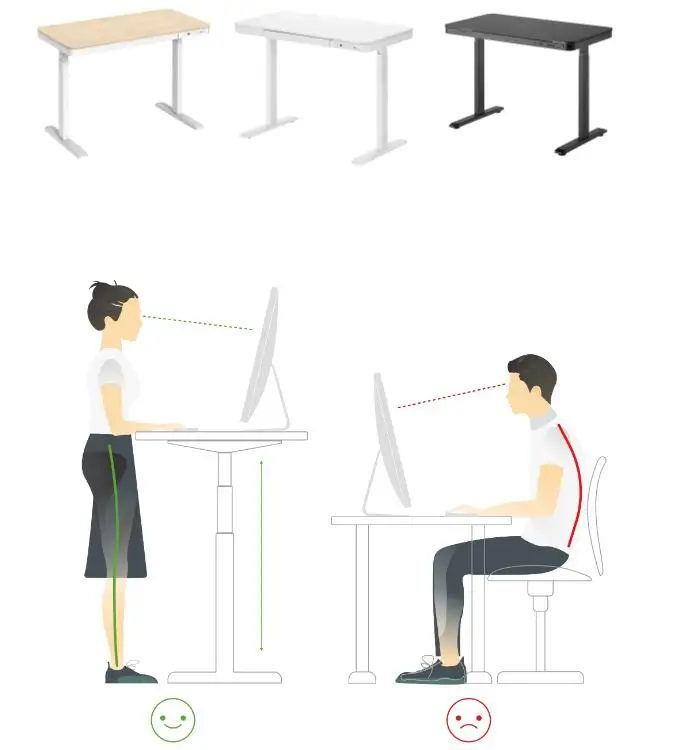 Wholesale Elevating Office Electric Table Height Width Adjustable Sit to Stand up Down Raise Black Lift Desk Base Frame Leg