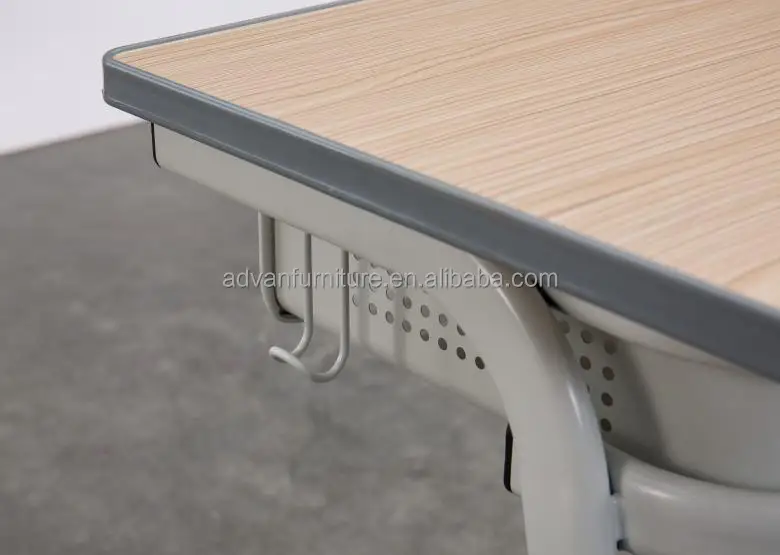 School Furniture Supplier Double Metal Plastic Student Desk And Chairs classroom furniture school