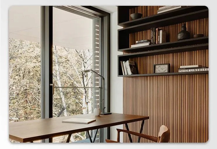 Interior Decoration Design PVC Coating Corrugated Wall Cladding WPC Integrated Panels