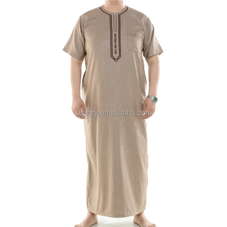 Islamic clothing Men Thobe Thawb Jubba Arab Dubai Muslim Dress Abaya Kaftan Dress for men Jalabiya Boubou