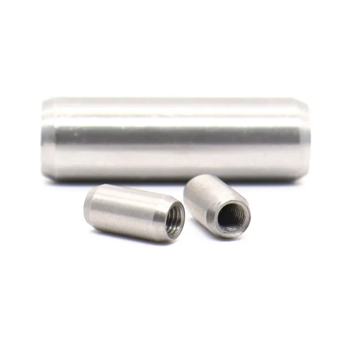 Latest Trend Natural Color Duplex Steel Pin Internal Thread Cylindrical Pin Locating Pin