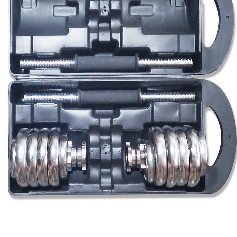 Wholesale GYM Fitness Home Equipment Adjustable 40 kg Dumbbell Barbell Set dumbbell kettlebell 2 kg Adjustable Dumbbell Set