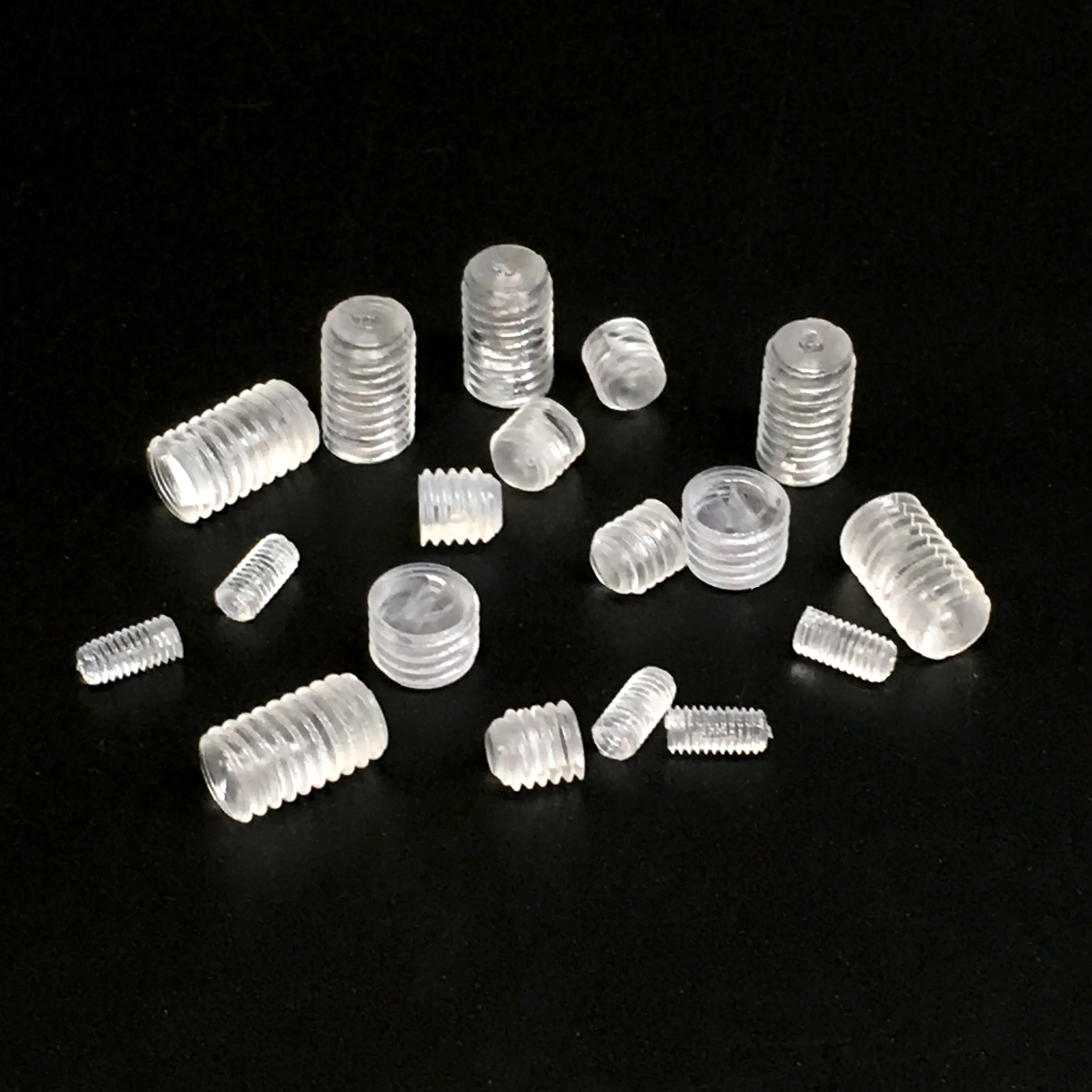 M3 / M4 headless plastic screws 3-20mm environmental protection PC transparent screw