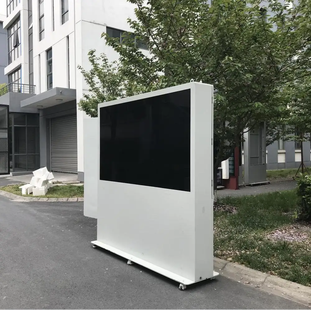 
Large panel outdoor LCD bus digital signage video wall with air conditioner and high brightness display more than 5000 nits 