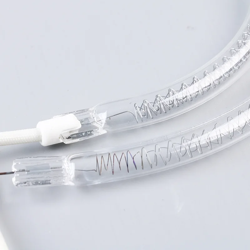 495mm 1500w Quartz heating tube infrared halogen heating lamps for ink screen printing