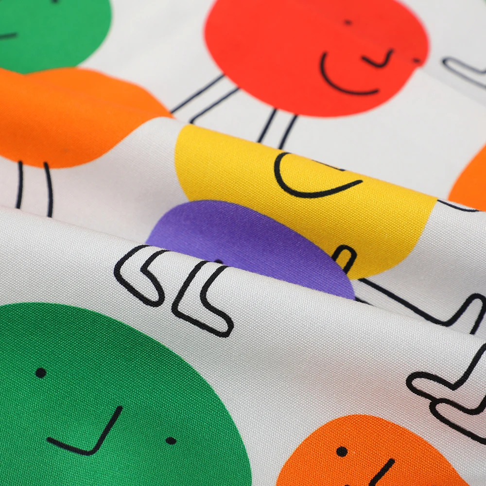 High Quality Custom Digital Printed 100% Cotton Canvas Fabric  for Dresses