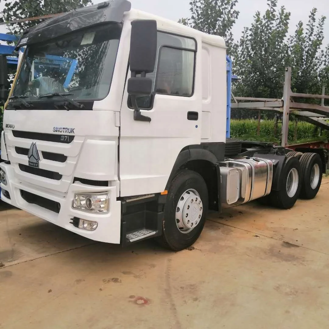 Sino truck Howo 371 HP б/у Тракторная головка 6X4 б/у, основной двигатель с дизельным двигателем, б/у трактор (WhatsApp: 8615503911273)