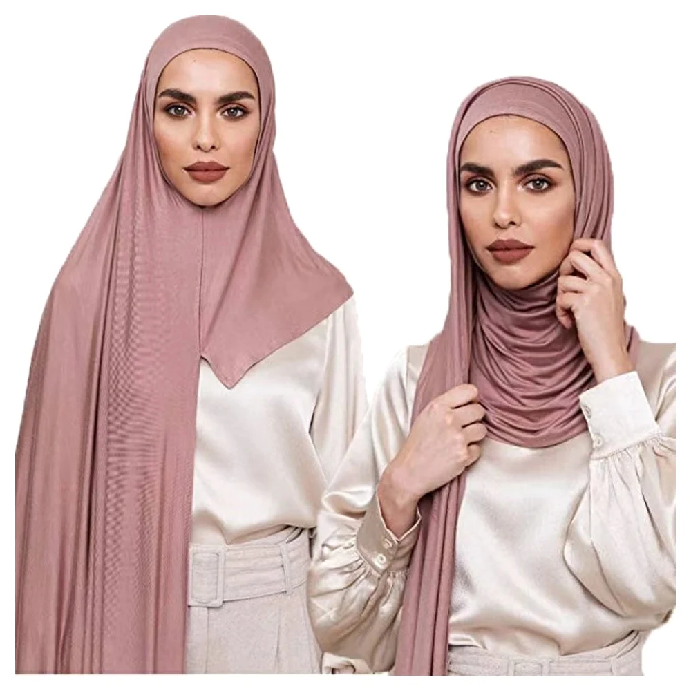 Wholesale Muslim Women Cylinder Head Inner muslim women hijab mousseline bonnet scarf hijab jersey cap
