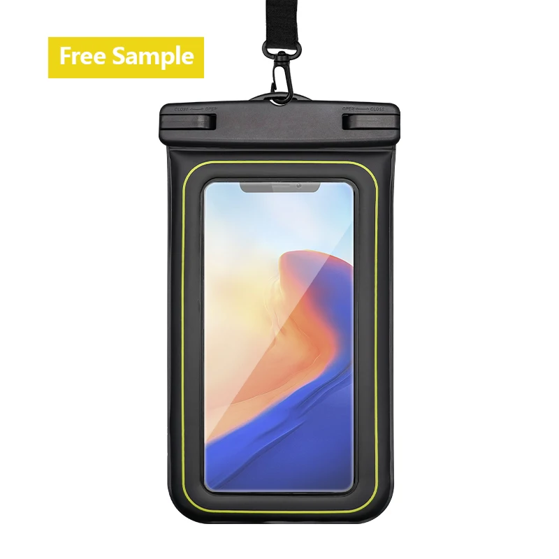 Sponge Floating PVC Waterproof Mobile Phone Bag Protective Cover Bicycle Swimming Drifting Mobile Phone Waterproof Bag