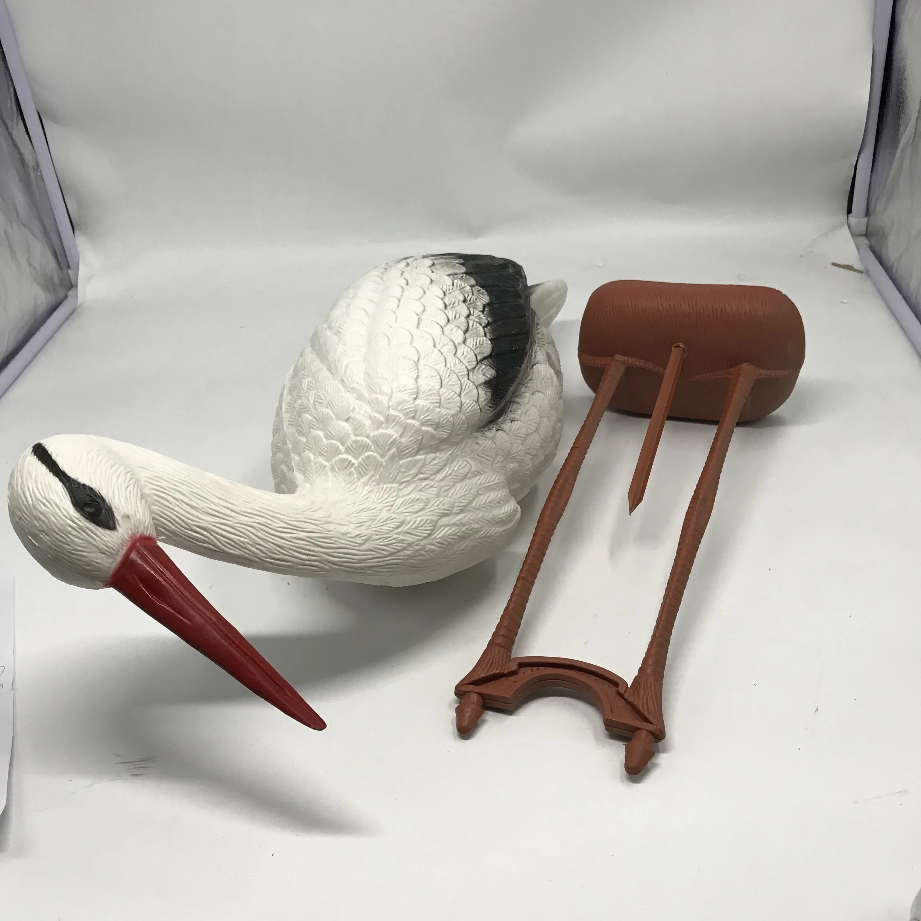 Garden Sculpture Lawn Ornaments Plastic Crane for Stork animal Figure