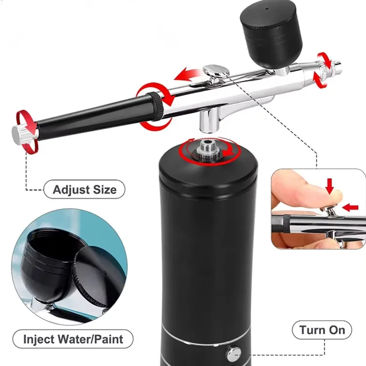 Airbrush gun electric acrylic paint spray gun for makeup Nail Spray Gun Pen Airbrush Kit