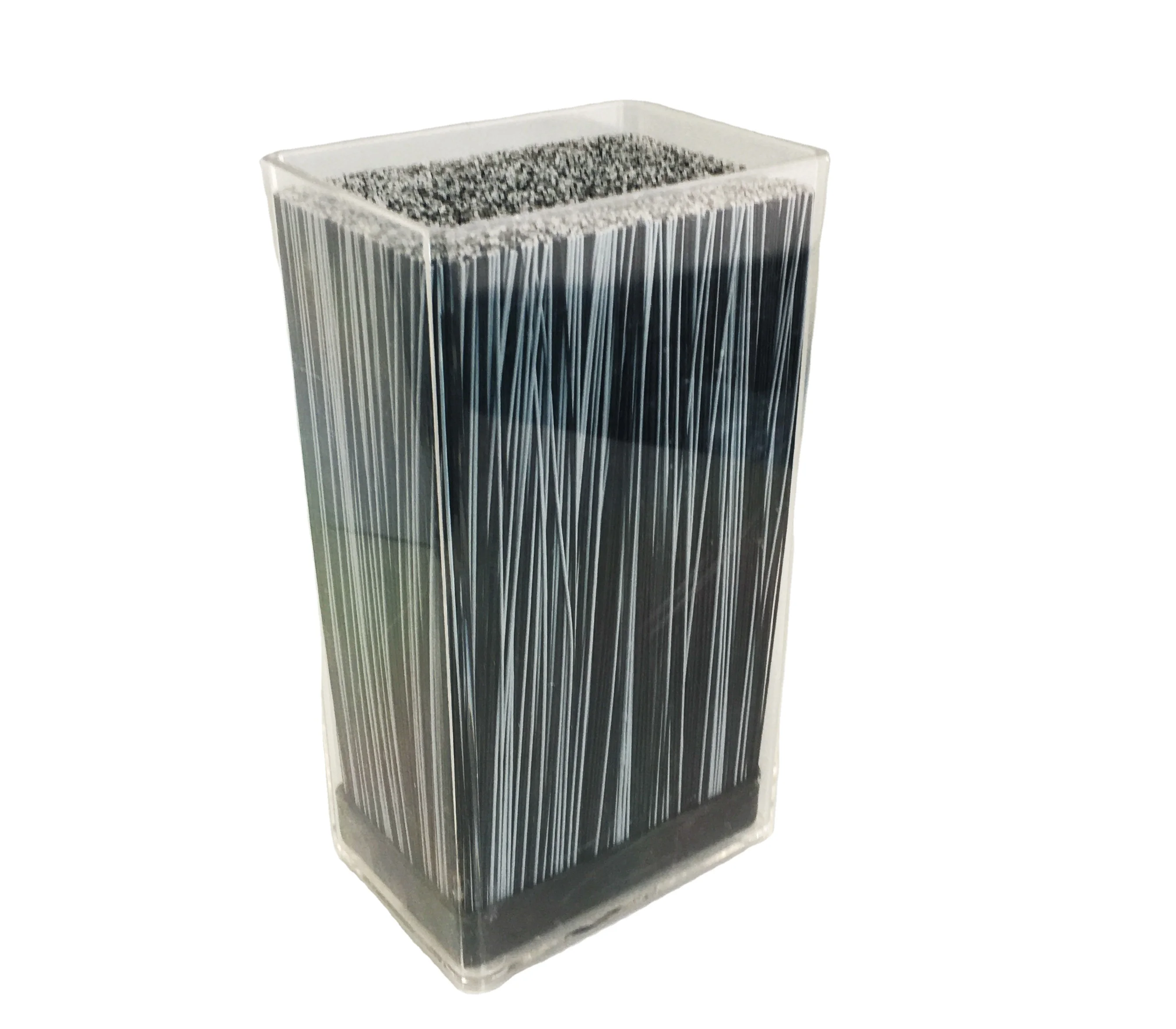 New Design transparent square Shape knives block holder with plastic noodle core