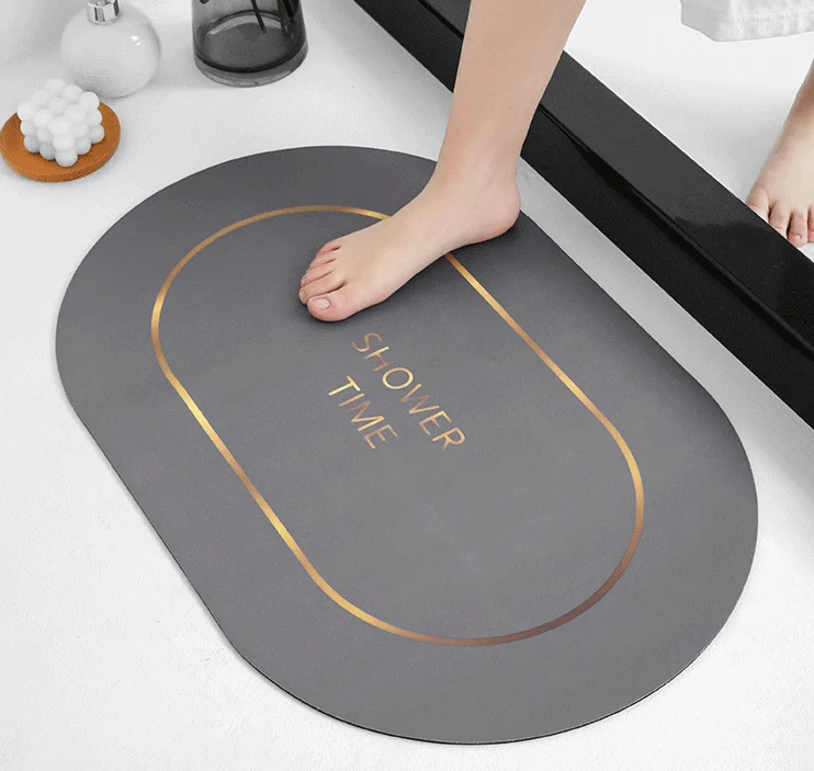 Fast dry  diatomite earth mat  Shower Rugs Bathroom Carpet  for home
