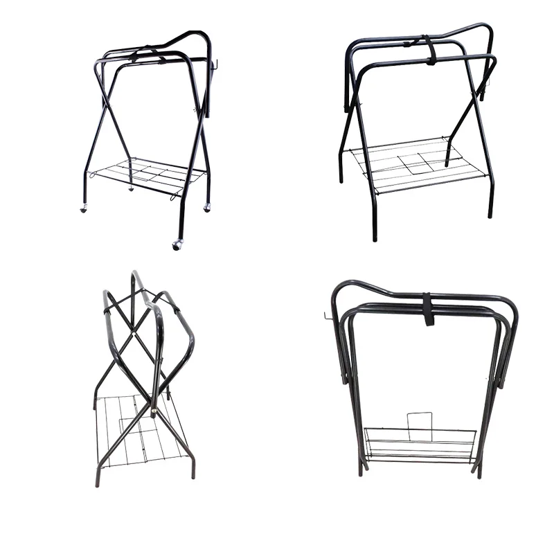 Saddle Rack Horse Equipment Horse Saddle Rack Portable Standing Horse Saddle Rack