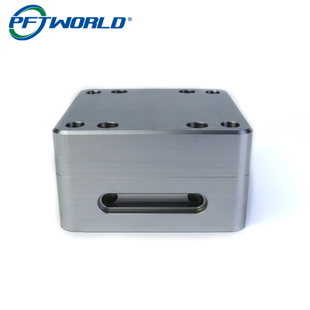 Custom Rectangular Drilled Hard Anodized Aluminum Machine Parts Precision CNC Machining Services Bottom parts