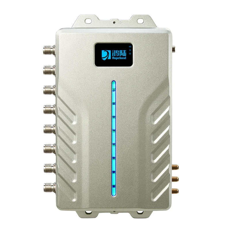 Hopeland 8 port rfid reader with 4G Wifi rfid warehousing and logistic management system long reading range uhf rfid reader