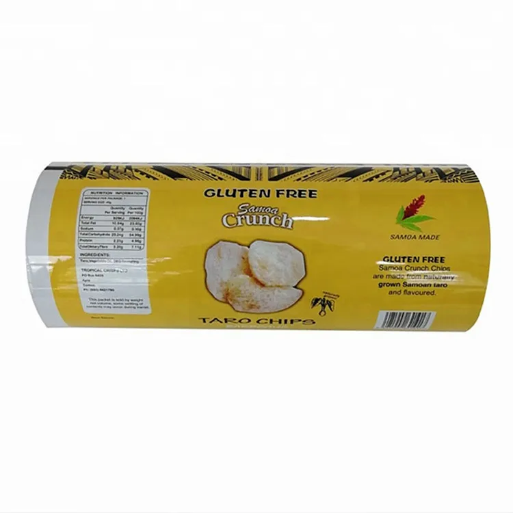 Food packing twisted metallized PET film for pototo chips