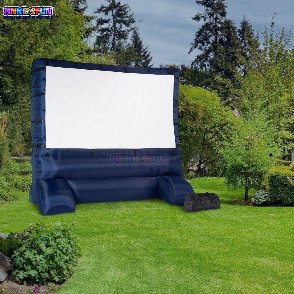 20Ft Outdoor Front and Rear Projection Projector Screen With Blower Inflatable Movie Screen
