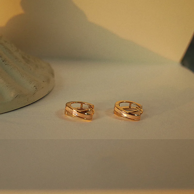 2022 Hot Sale Korean Earrings 925 Silver Simple Temperament Exquisite Sexy Jewelry Gift Gold Hoop Earrings