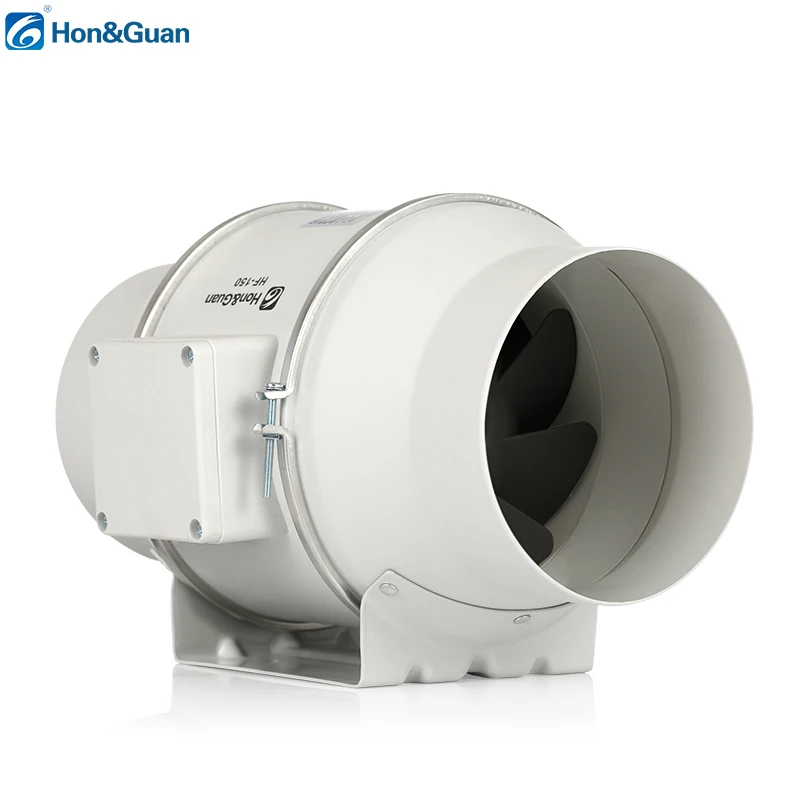 Fan manufacture EC motor PP plastic 150mm silent air fans exhaust duct fan for room ventilation