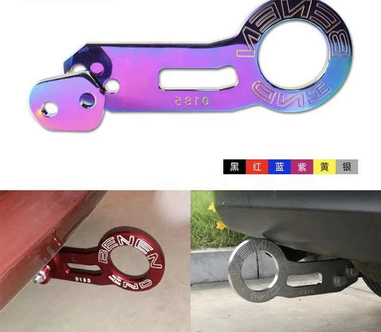 jdm aluminum front tow hook bumper neochrome tow hook universal for toyota honda nissia mazeda car
