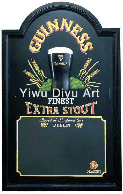 Advertising wooden chalkboard