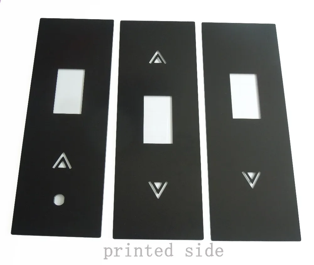 Custom Elevator Control System Switch Glass Panel Black Silk Screen Print Smart Touch Tempered