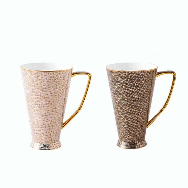 Hot selling Light luxury Coffee cups and saucers Ceramic coffee cups and saucers espresso cups and saucers