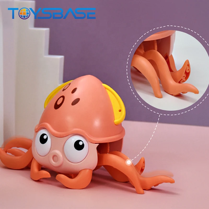 Hot Amphibious Animal Wind Up Swimming Walking Octopus Bath Pull Line Toy