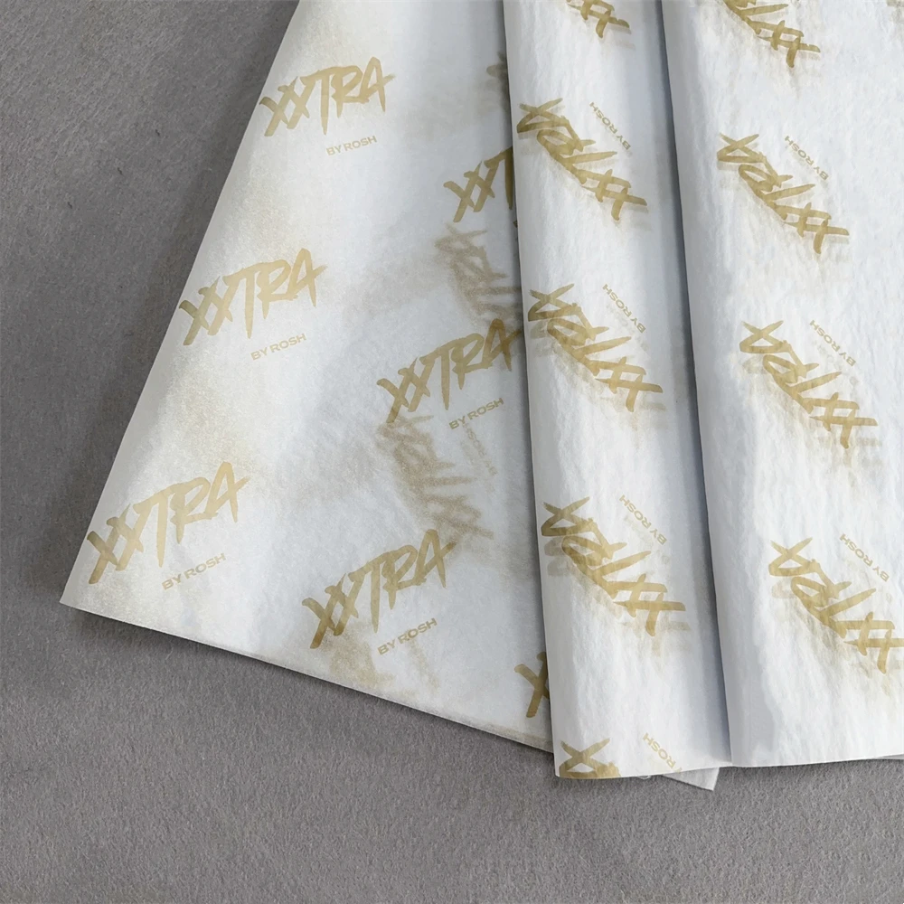 17G Wholesale Packaging Personalized Logo Recycled Tissue Wrapping Paper With Company Logo Gift Wrapping Packaging Paper