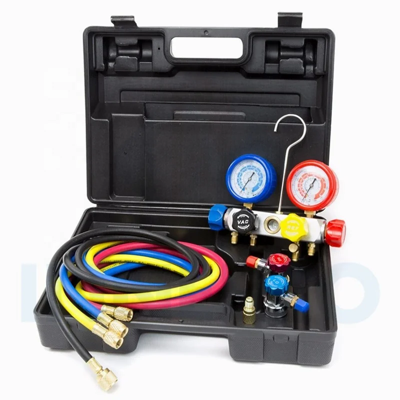 R410A R22 R134a R407C применение HVAC 4 способа манометра