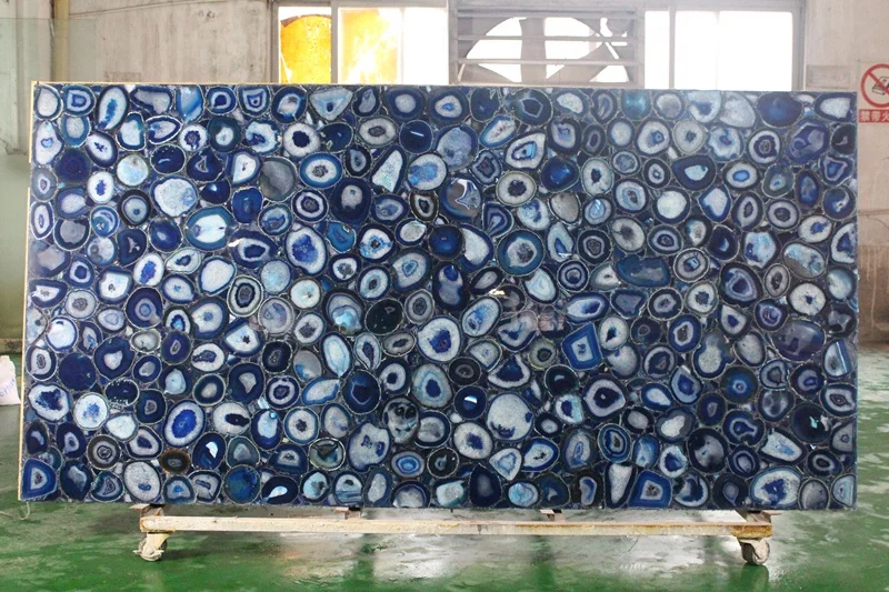 Agate stone table top counter top luxury gem stone