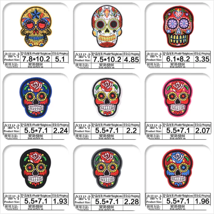 Different peking opera embroidered iron on patches embroidery patches for clothing