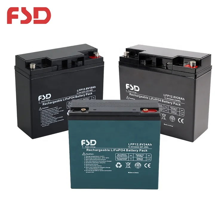 Superior Safety Long Cycle Life Forklifts Electric Motorcycles 12.8V 24Ah LFP Lithium Ion Battery