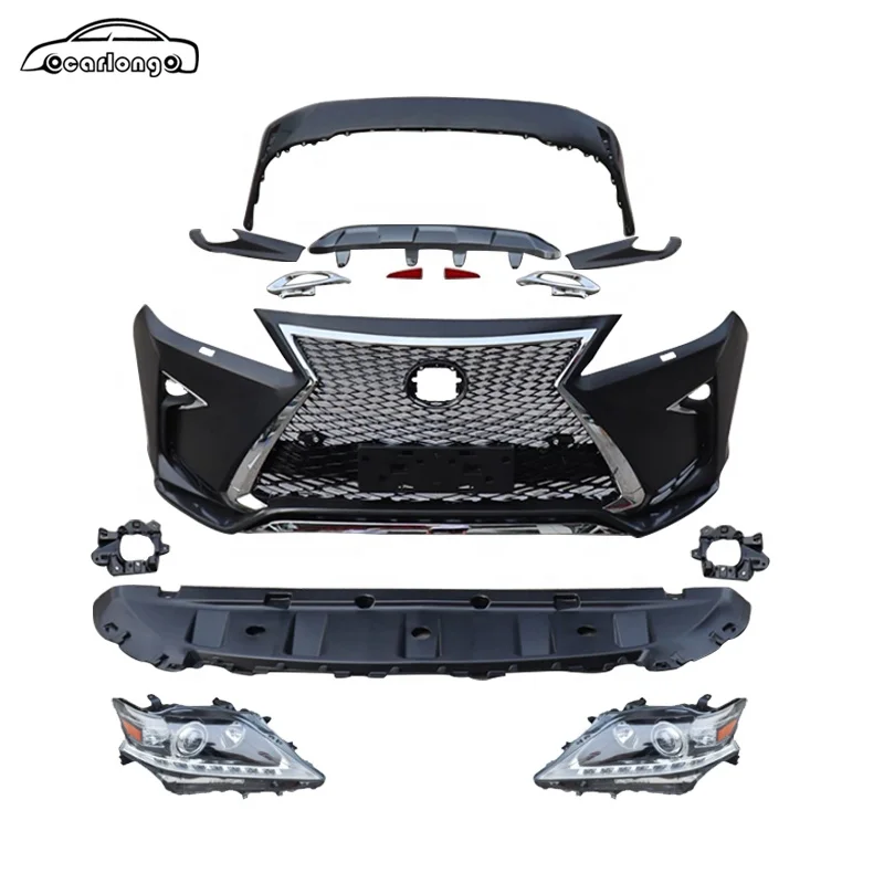 For Lexus RX270 2009 Upgrade 2016 Sport Style Front Bumper Rear Bumper Grille Headlight Car bumper