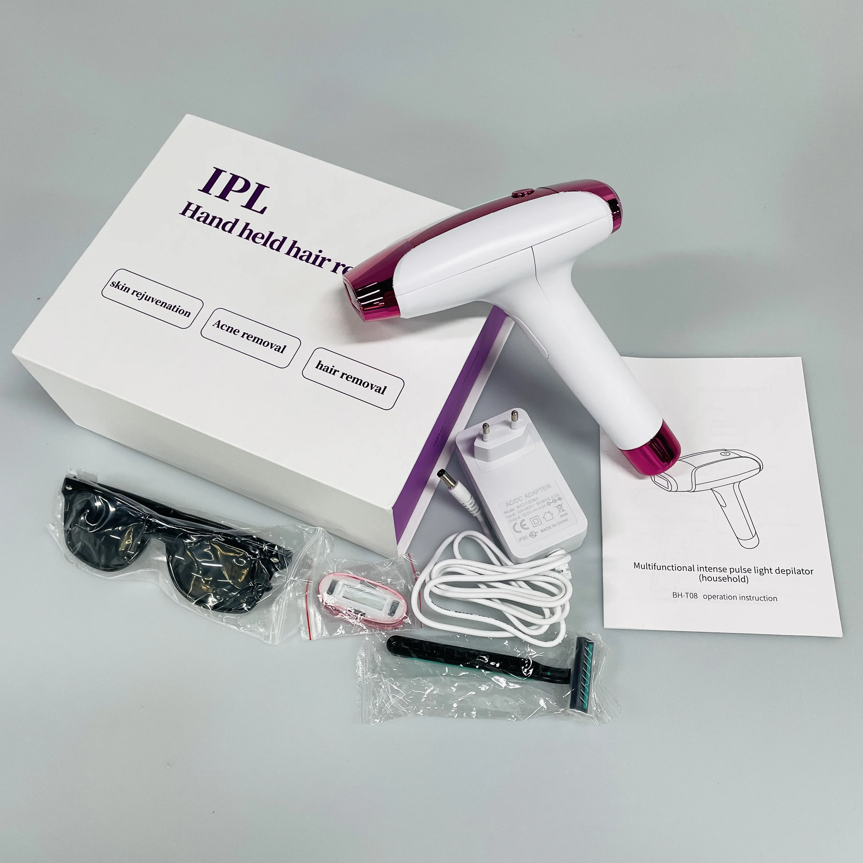 laser epilation 5 levels portable hair removal machine Permanent,999,999 Flashes Painless IPL Hair Remover for home use