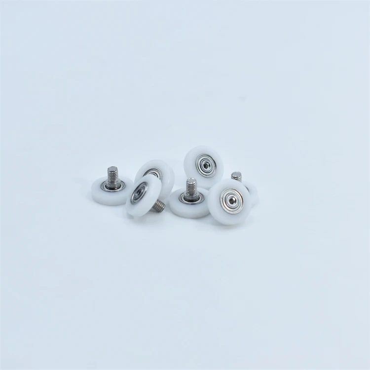 SEMEI mini conveyor belt roller bearing pully wheel BS68312-3C1L4M3 3x12x3mm small plastic screw wheels