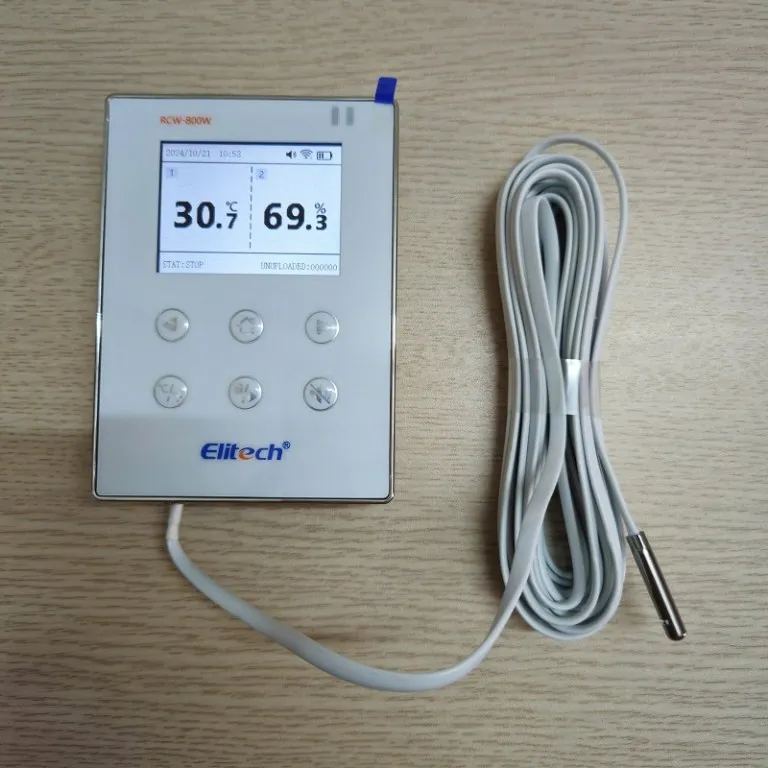 RCW-800 беспроводной цифровой регистратор данных Elitech удаленный температурный монитор в режиме реального времени облачное хранилище внешний датчик Wi-Fi