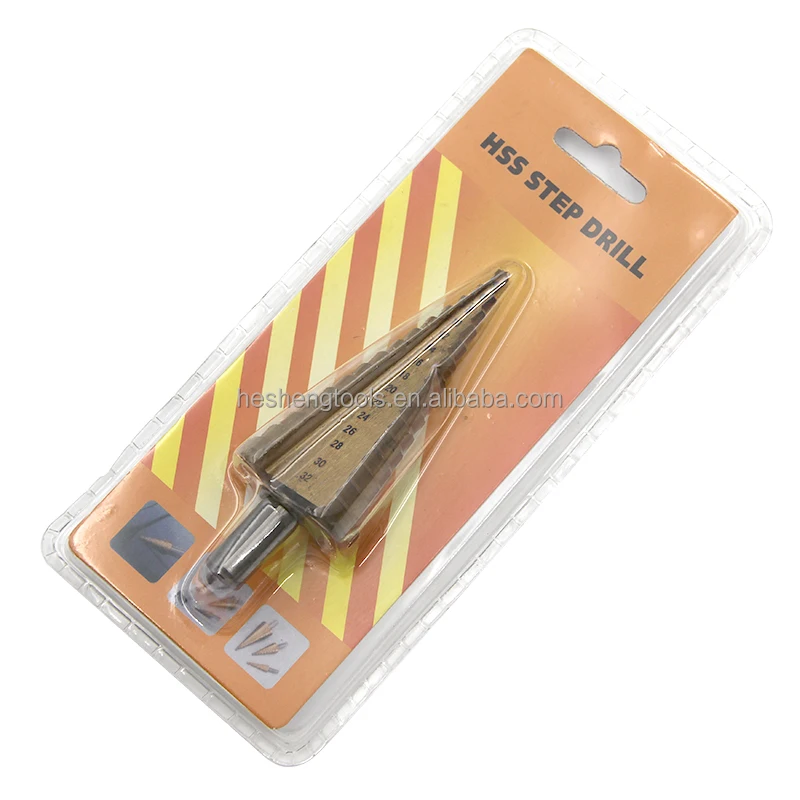 4-32mm HSS 4241 Steel Large Step Cone Titanium Coated Metal Drill Bit Cut Tool Set Hole Cutter