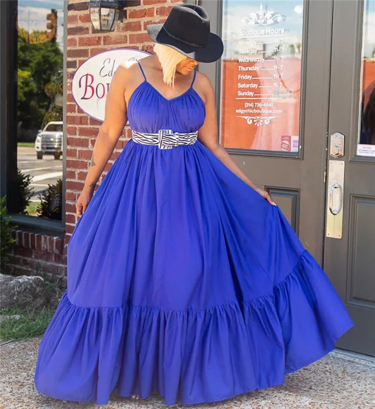 
LF-182 African Kitenge Dress Designs Ladies Dress Plus Size Casual Summer Clothes 2021 Long Maxi Dresses Woman Wholesale Fashion 