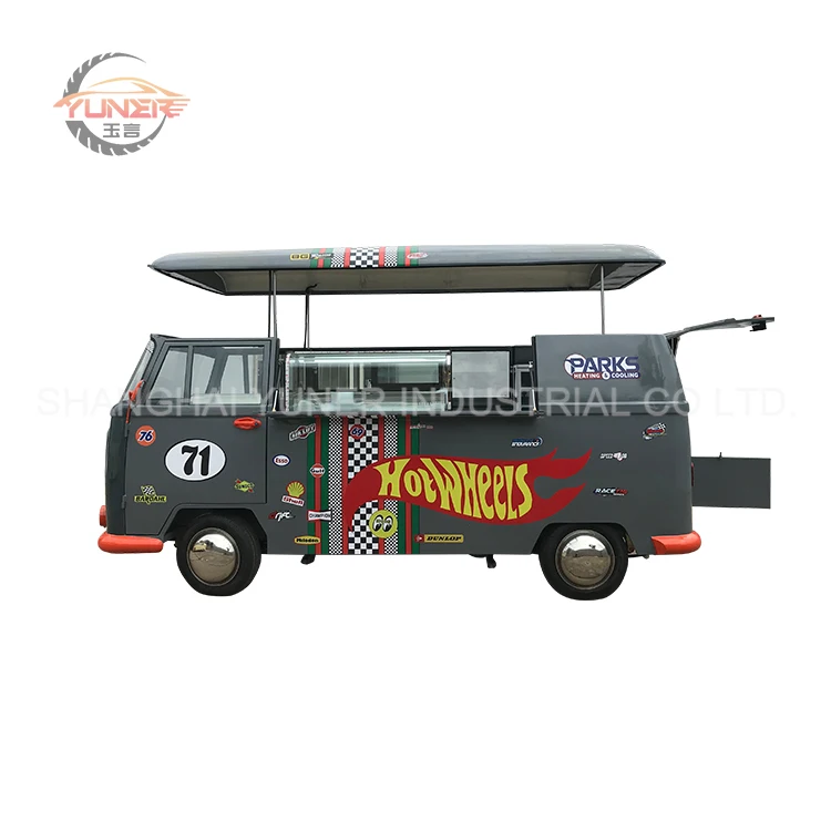 Hot Sale High Quality Multifunctional Galvanized Sheet Mini Retro Camper Food Truck for Coffee