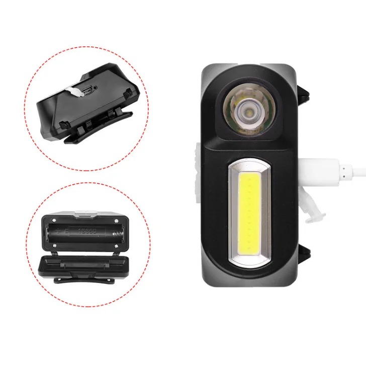 Новый светодиодный налобный фонарь COB с зарядкой от USB наружное освещение