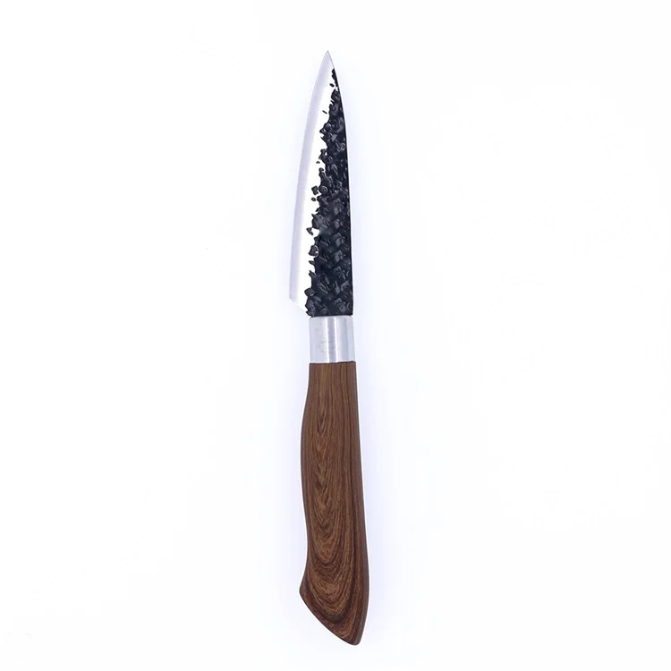 Most popular portable Ceramic knife 6pc sflat boxed set wooden handle kitchen knife