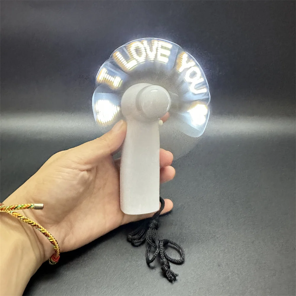 Programmable LED Message led Mini Fan Gift