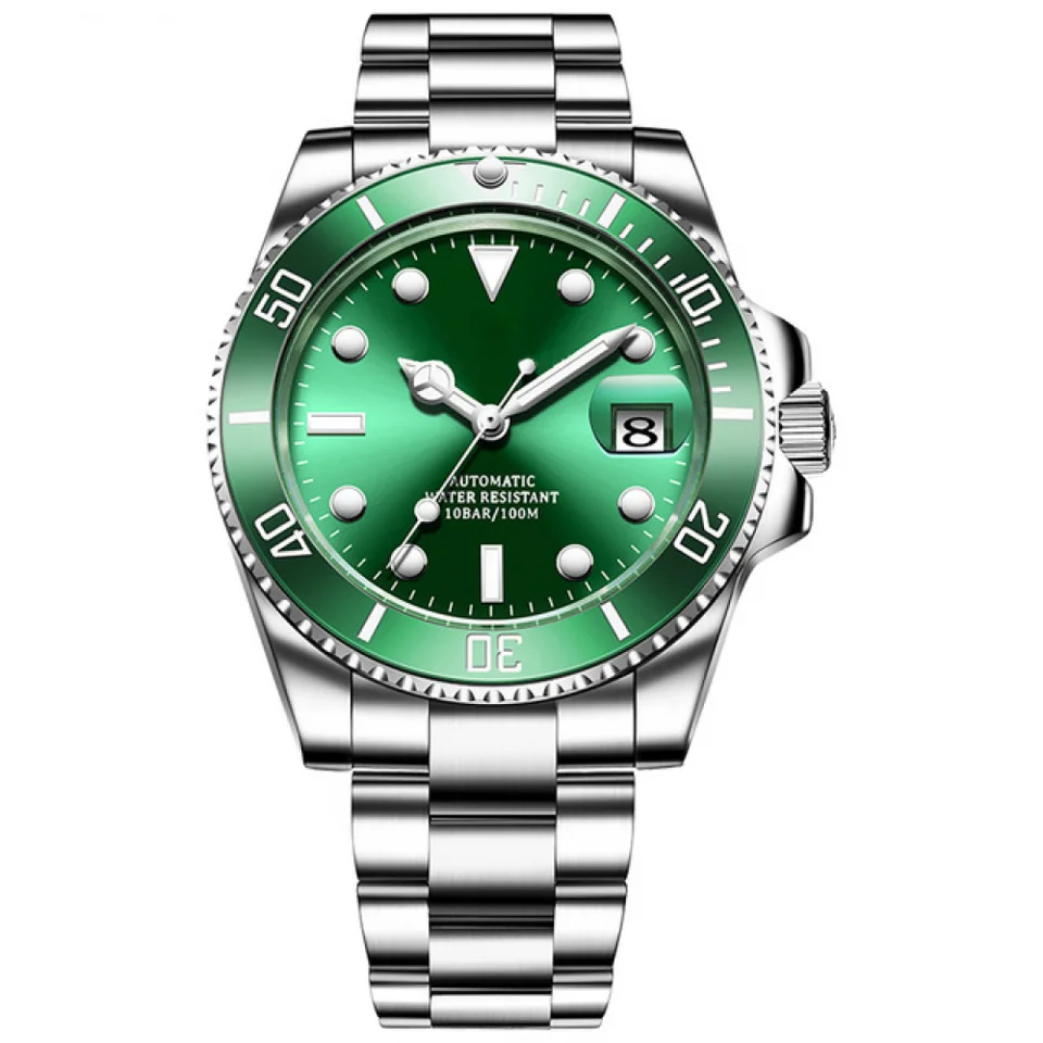 Luxury high quality Automatic Watches Men Stainless Steel Waterproof Dive Watches Business Mechanical Watch