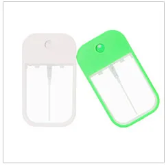 Portable Cell Phone Shaped 45Ml 45 Ml PETG Multi-Colors Keychain  Flat Mist Credit Card Spray Bottle with Silicone Case