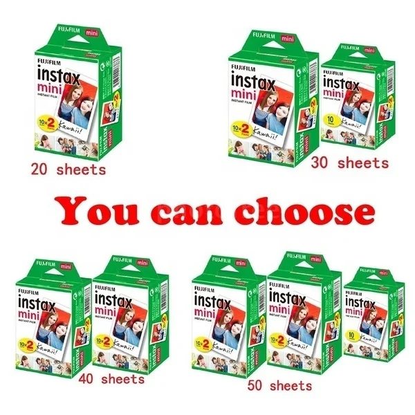  Белая пленка для Fuji Instax Mini 8 i мини фотоаппаратов моментальной печати 7s 9 70 25 50s 90 мгновенной фото камеры Share SP-1 SP-2