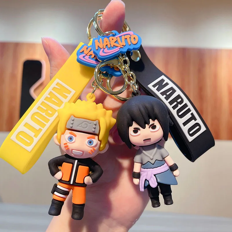 New design 6 molds 3d Narutos keychain fashion accessories anime characters bag ornaments Narutos keychain