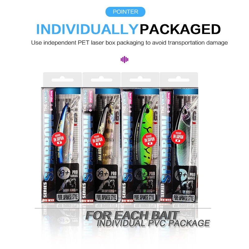 New 3+7 Top water Minnow Hard Bait 100mm 15g Fishing Lure Floating Super Long throw saltwater hard plastic bait