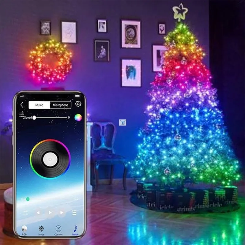 Amazon горячие продажи RGB яркая беспроводной телефон приложение управления светодиодные полосы света комплект изменение цвета водонепроницаемый для